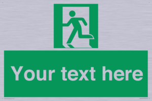 Custom Emergency Exit Left Sign